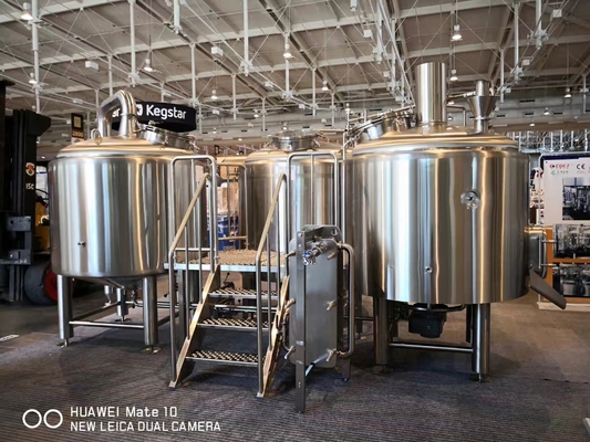 10BBL Brewhouse Large Scale Urządzenia do parzenia Półautomatyczny Panel sterowania