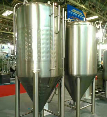 Pub / Beer Bar Large Home Brewing Systems Zbiornik do fermentacji piwa z płaszczem stożkowym