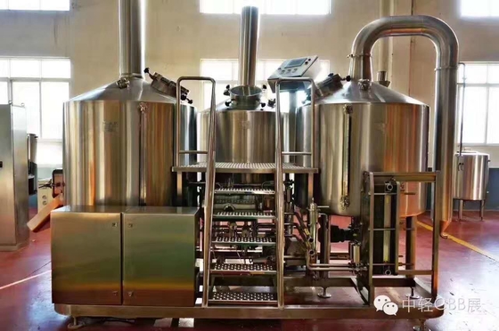 SUS 304 7Bbl Large Scale Urządzenia do parzenia Semi Automatic Control System