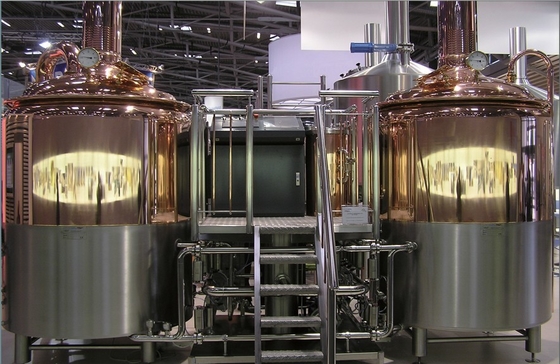 SU304 Miedziany sprzęt do minibrowaru &quot;pod klucz&quot; PLC Control Anti corrosion brewpub brewhouse