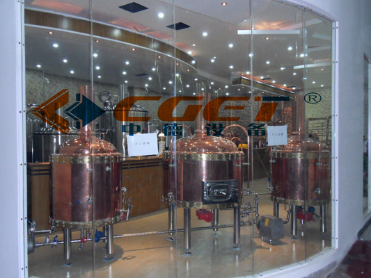 500L Red Copper Urządzenia do parzenia Zestaw do parzenia piwa w domu 1 rok gwarancji