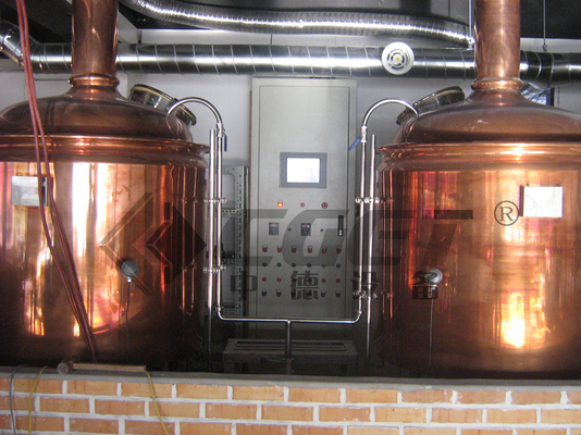 100l 500l 1000l Red Copper Urządzenia do parzenia, Mini Beer Brewing System