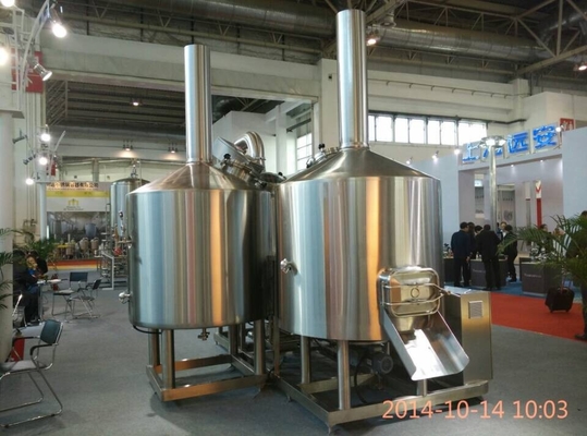 20 Bbl Brewhouse Urządzenia do zaparzania ze stali nierdzewnej Ogrzewanie parowe 3Mm Grubość