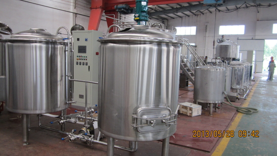 500L Piwo rzemieślnicze Urządzenia do zaparzania ze stali nierdzewnej Dwa naczynia Mashing System