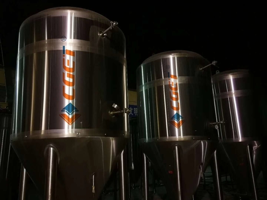 Pionowy fermentowany zbiornik fermentacyjny Bright Beer Conical Beer Fermenter 3000L