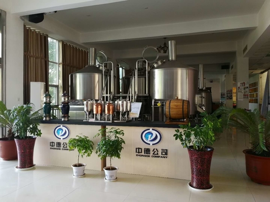 SUS304 Piwo rzemieślnicze Urządzenia do parzenia 20bbl z kontrolką Carbonation Stone PLC