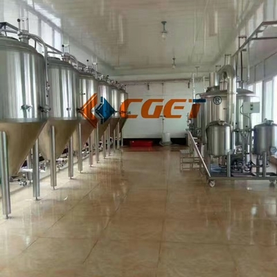 SU304 Miedziany sprzęt do minibrowaru &quot;pod klucz&quot; PLC Control Anti corrosion brewpub brewhouse