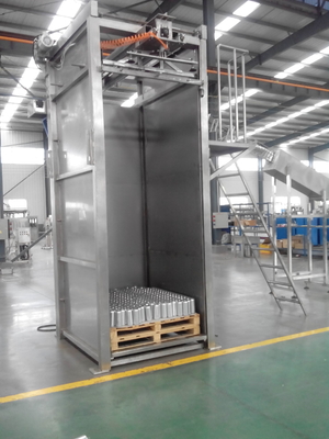 Elektryczna linia produkcyjna do pakowania w 3 fazach 50Hz, puszka do butelkowania, maszyna do depaletyzacji