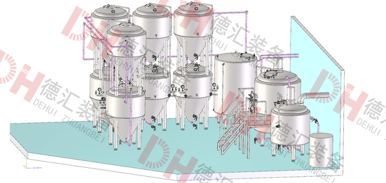 Custom Design Home Brew Urządzenia do parzenia Browarownia do produkcji piwa Walt
